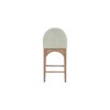 Meridian Furniture,Waldorf Mint Chenille Fabric Stool - 2 of 4