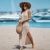 Women's Sleeveless Cutout Bodycon Cover-Up Maxi Dress - Cupshe - 2 of 4