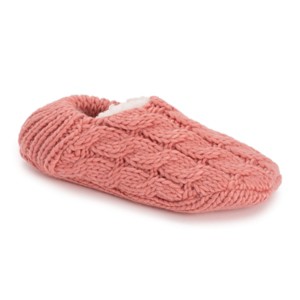MUK LUKS Women's Chunky Ballerina Slipper With Ribbed Heel - 1 of 4