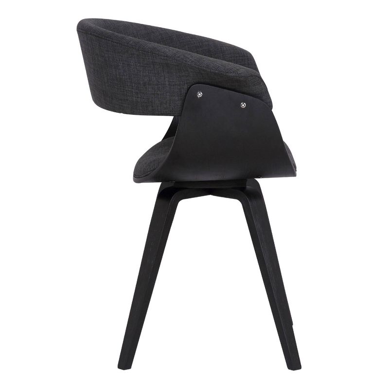 Summer Contemporary Dining Chair Black- Armen Living, 4 of 8