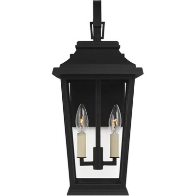 Feiss Warren 19 1/2" High Black 2-Light Outdoor Wall Light