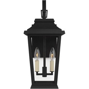 Generation Lighting Warren 19 1/2" High Black 2-Light Outdoor Wall Light - 1 of 4