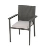 Sapphtopaz Patio Dining Chairs Wicker Patio Chairs with Back for Patio, Outside, Living Room - 3 of 4