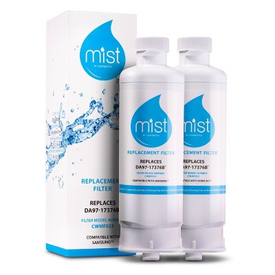 Mist Samsung DA97-17376B Compatible with DA97-08006C, HAF-QIN, HAF-QIN/EXP Refrigerator Water Filter (2pk)