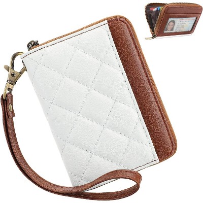 BEAFUP Wallet for Women,PU Leather Small Wallet,Credit Card Holder Wallet with Wristlet and RFID Blocking,Applies to Gift