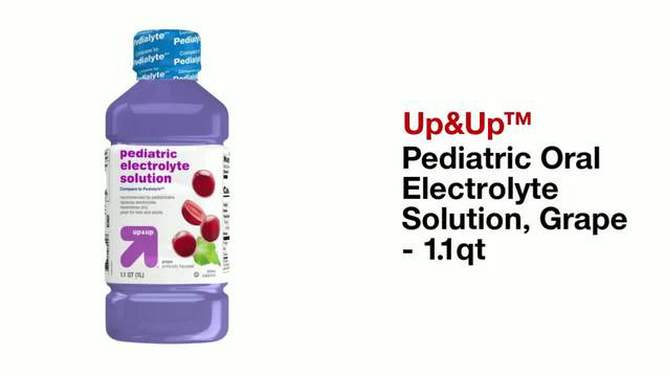 Pediatric Oral Electrolyte Solution - Grape - 33.8 fl oz - up &#38; up&#8482;, 2 of 9, play video