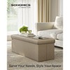 SONGMICS Storage Ottoman Bench Ottoman with Storage Footstool Hold up to 660 lb for Bedroom Living Room - 2 of 4