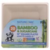 Naturezway Bamboo & Sugarcane 10" Square Plates - Case of 12/20 ct - 2 of 3