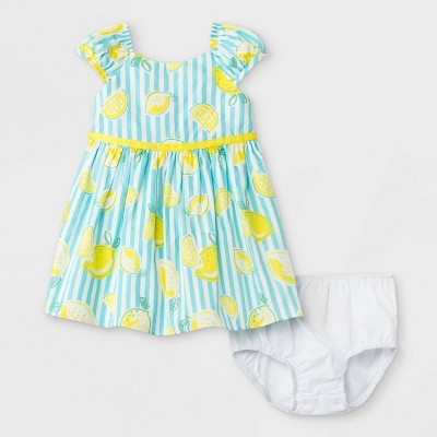 Mia & Mimi Baby Girls' Lemon Dress - 6-9M