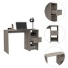 Vynxaria Arlington Computer Desk with 2 Open Shelves & Drawer - Stylish & Functional Workspace - 3 of 4
