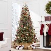 Best Choice Products Pre-Lit Cashmere Christmas Tree, Premium Semi-Flocked Pre-Decorated Artificial Holiday Décor - 2 of 4