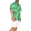 LA LEELA Mens Hawaiian Shirts Short Sleeve Button Down Shirt Men's Casual Shirts Vacation Tropical Beach Summer Shirts for Men Funny - 4 of 4