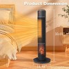 SEVOBAL Indoor Heaters 33" Tower Space Heater with 3D Flame Oscillation Adjustable Thermostat for Bedroom Living Room - 4 of 4