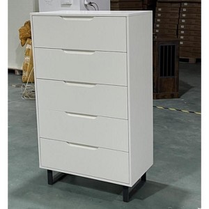 5 Dresser for Bedroom, 50"H Dresser, Freestanding Vertical Drawer with Storage, Wooden Closet Chest Storage for Living Room Hallway Entryway - 1 of 1