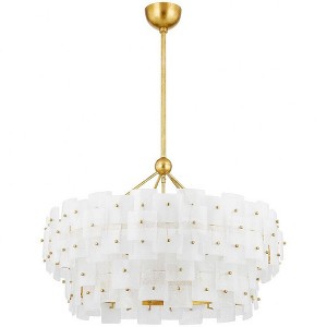 Troy Lighting Jacik 8 - Light Chandelier in  Vintage Gold Leaf Candy Shade - 1 of 1