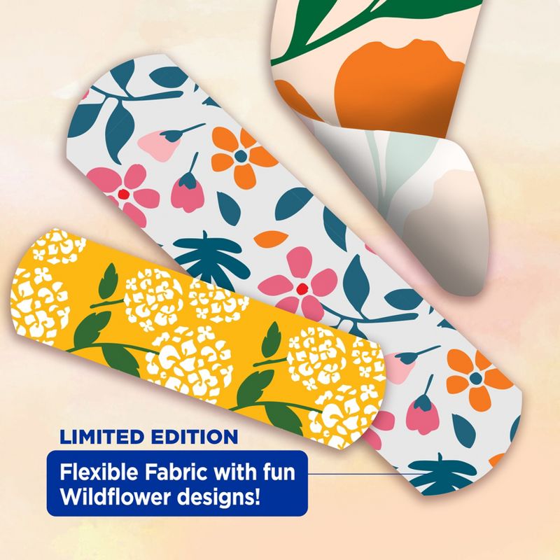 Band-Aid Brand Flexible Fabric Bandages - Wildflower - Assorted Sizes - 30 ct, 4 of 11