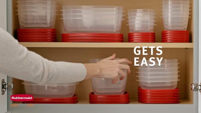 Rubbermaid 14 Cup Food Storage Container with Easy Find Lid, 2 of 5, play video