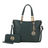 MKF Collection Merlina Embossed pockets Vegan Leather Women’s Tote Bag with Wallet by Mia K - 2 of 4