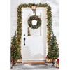 BrylaneHome 14"H Red Christmas Lantern With Led Candles - 2 of 2