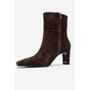 Elias - Brown Suede Genuine Leather Block Heel Boot (Women) | Forever & Always Shoes - 4 of 4