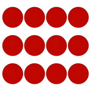 Unique Bargains Self-Adhesive Waterproof PVC Classroom Round Floor Sticker 12 Pcs - 1 of 4