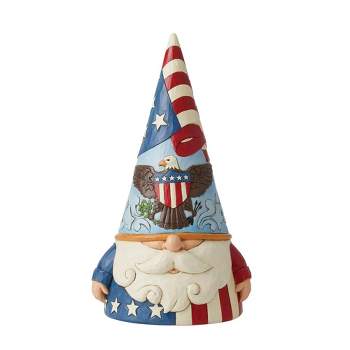 Jim Shore Gnome Of The Free  -  One Figurine 11.75 Inches -  Patriotic Heartwood Creek  -  6012433  -  Resin  -  Red