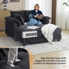 Karl Home |Upholstered Corduroy Sleeper Sofa Bed - 2 of 4