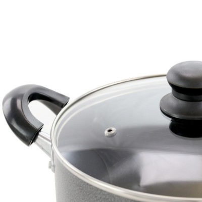 Better Chef 14in Black Aluminum Non-Stick Deep Fryer with Lid