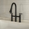 CLIHOME 3-Hole Pull Down 2-Handle Kitchen Faucet With 360 Swivel Spout - 4 of 4
