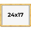 PosterPalooza | Minimalist Shadow Box Gold Picture Frame - UV Acrylic, Backing Board, Hanging Hardware - 2 of 4