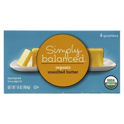 Organic Unsalted Butter - 1lb - Simply Balanced&#8482;