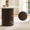Thick MDF Round Dining Table & Metal Base, 300LB Capacity, Scratch-Resistant Surface, Easy 45-Min Assembly for Indoor & Outdoor Use - 4 of 4