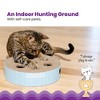 Catstages Scratch N Hunt Puzzle with Corrugated Scratcher Cat Agility Toy - Blue - 3 of 4