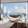 Jojoka 2-Person Heavy Duty Hammock with Space Saving Steel Stand,450lb Capacity,Double Hammock Portable for Garden - 2 of 4