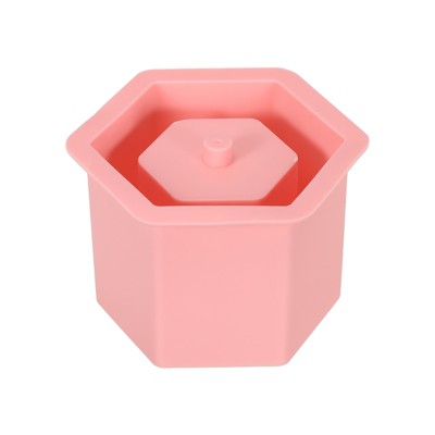 Unique Bargains DIY Hexagon Silicone Flower Pot 1 Pc
