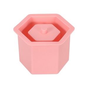 Unique Bargains DIY Hexagon Silicone Flower Pot 1 Pc - 1 of 4