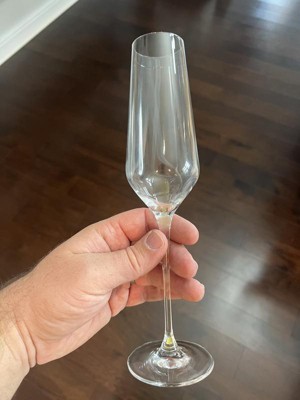 JoyJolt Champagne Flutes – Layla Collection Crystal Champagne Glasses –  Advanced Mixology
