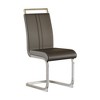 CAVINAS Modern Dining Chairs, Faux Leather High Back Upholstered Side Chair with C-shaped Tube Metal Legs, Guest Office Chair - 2 of 4