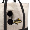 Cameron University Primary Logo Canvas Tote Bag With External Pocket, Reusable Shoulder Bag for Shopping, School, Beach - 2 of 4