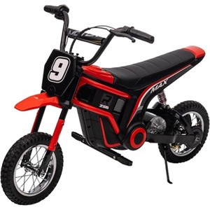 Jojoka Electric Dirt Bike for Kids 24V 350W, 3-Speed Modes, 14.29 MPH, Shockproof Suspension, Ride On Motocross - 1 of 4