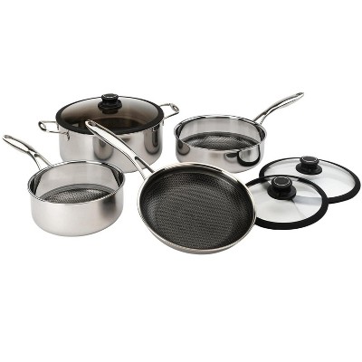 Essential Home TTU-Q5182 14-Pc. Carbon Steel Cookware Set - Black