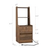 Nightstands Set of 2, with Charging Station, Smart Nightstand with Night Light, Modern Night Stand with Bookshelf, Bedside Tables for Bedroom - 4 of 4