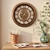 Unique Bargains Plastic Silent Battery Powered Rustic Farmhouse Gear Wall Clock 11 x 11 Inches - 2 of 4