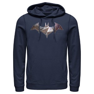 Men's Batman Logo Geometric Wing Pull Over Hoodie - 1 of 3