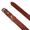 CTM Men's Leather Removable Buckle Ranger Belt - 2 of 4