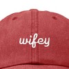 Dalix Wifey Embroidered Cotton Husband Baseball Cap Adjustable Dad Hat Womens - 2 of 4