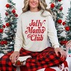 Jolly Mom's Club Distressed - Women's Garment Dyed Long Sleeve Graphic T-Shirt - 2 of 4