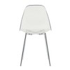Anybear Modern Simple Transparent Plastic Dining Chair With Metal Legs, Set of 4 - 4 of 4