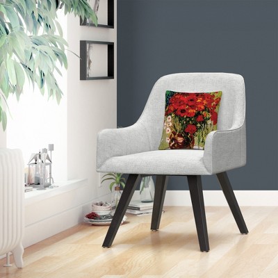 Vincent van Gogh Floral Microfiber Throw Pillow 16 x 16