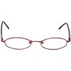 Flex Plus by Vivid FP-10 Designer Blue Light FIlter Reading Glasses in Burgundy Red 46mm +3.00 | Ladies | Oval Shape | Small Fit - 2 of 4